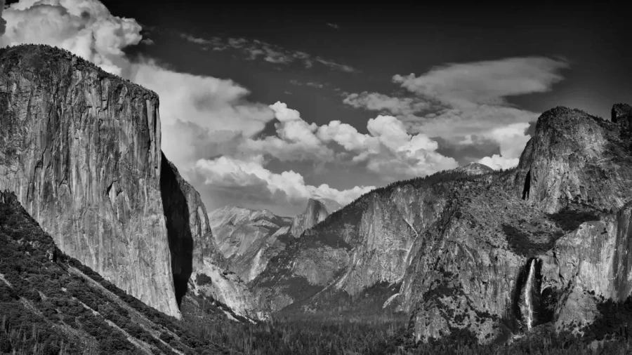 0075 paysage etats unis noir et blanc