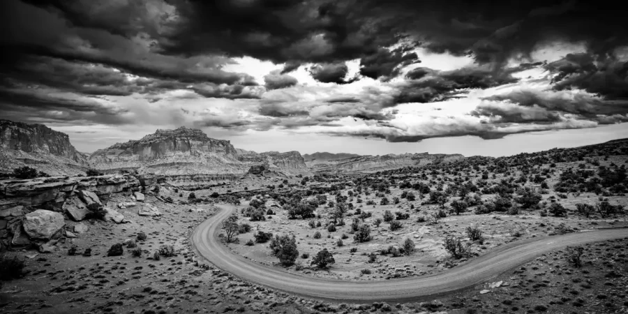 0108 paysage etats unis noir et blanc