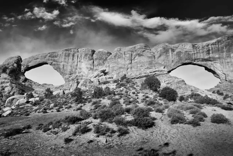 0115 paysage etats unis noir et blanc