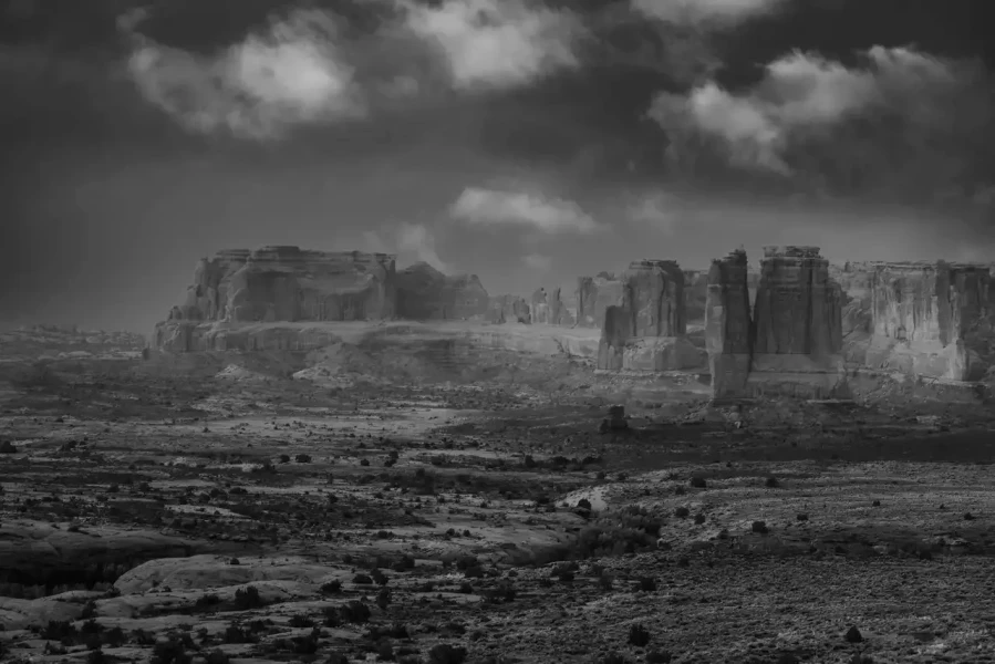 0117 paysage etats unis noir et blanc