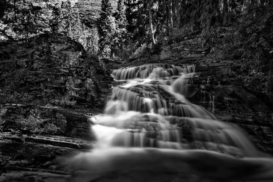 0144 paysage etats unis noir et blanc