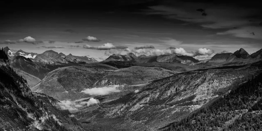 0147 paysage etats unis noir et blanc