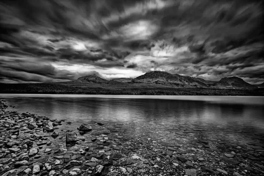 0151 paysage etats unis noir et blanc