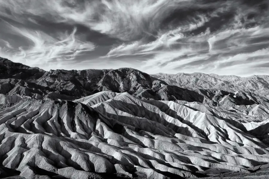 0154 paysage etats unis noir et blanc