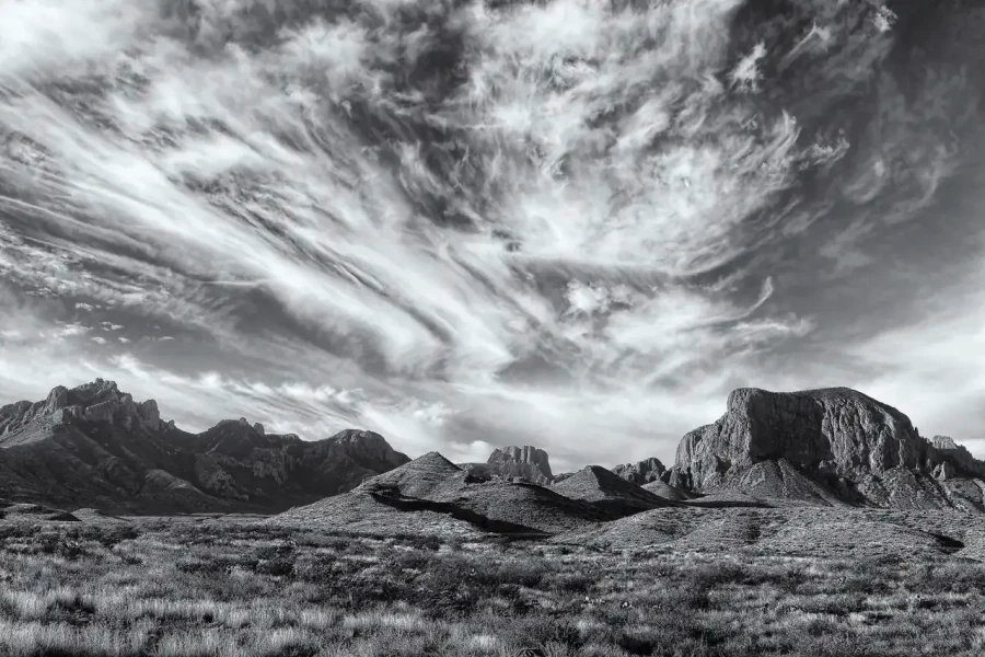 0159 paysage etats unis noir et blanc