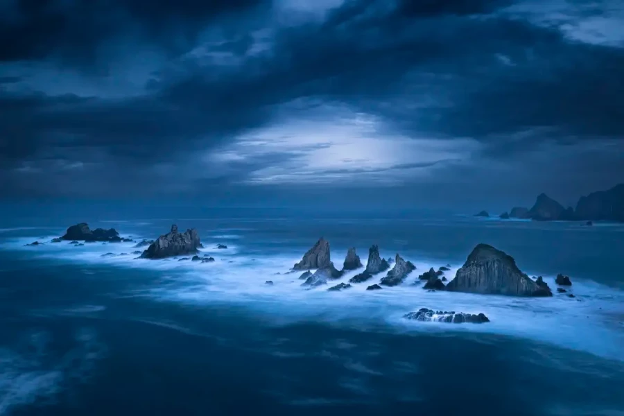 Paysage c&ocirc;tier des Asturies en Espagne.