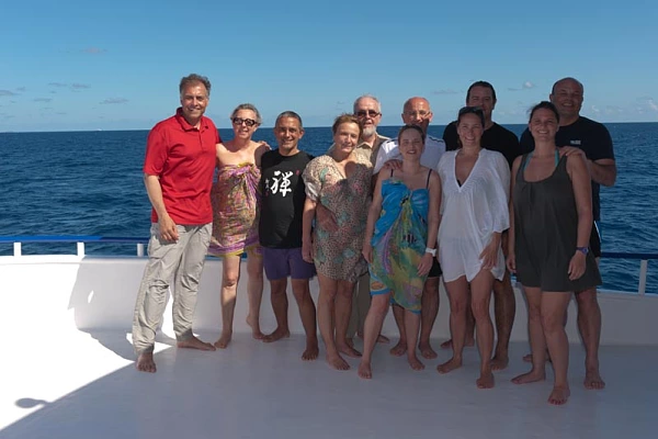 Les participants au stage de photo sous-marine aux Maldives en avril 2015