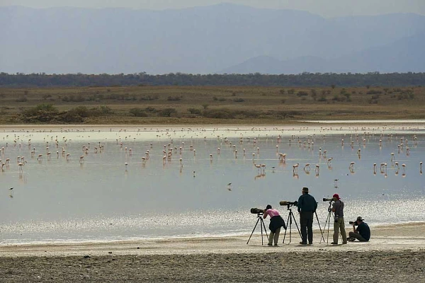 Les participants à ce stage de photo animalière au Kenya en septembre 2017 : Daniel, Agnés et Grégory