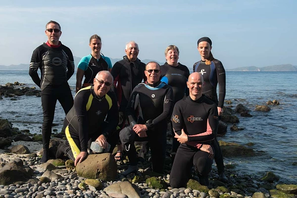 Les participants au voyage photo aux Philippines : Philippe, Eric, Emilie, Henri, Eric, Florance, Daniel et Vanessa.