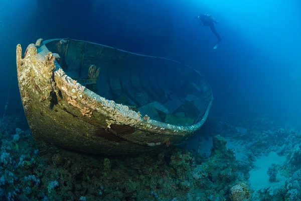 L'épave du Salem Express à Safaga en Mer Rouge au large des côtes de l'Egypte.