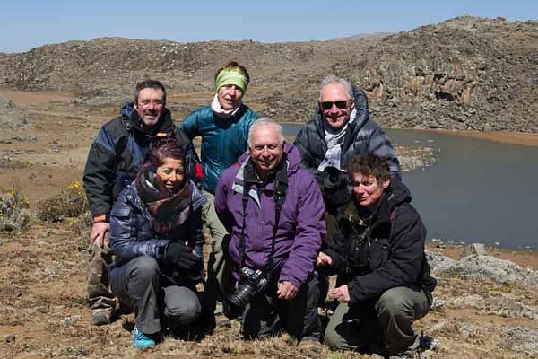 Les participants au voyage photo en Ethiopie : Philippe, Agnès, Isabelle, Henri, Patricia et André