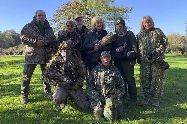 Les participants au stage de photo animalière brame du cerf du 10 octobre 2025 en Charente-Maritime.
