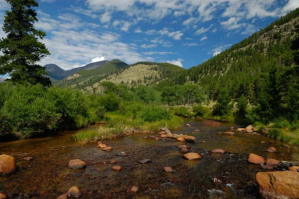 Les montagnes rocheuses dans le Colorado aux Etats-Unis.