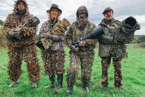 Les participants au stage de photo animalière brame du cerf du 2 novembre 2022 en Charente-Maritime.