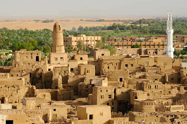 Le village de Al Qasr en Egypte.