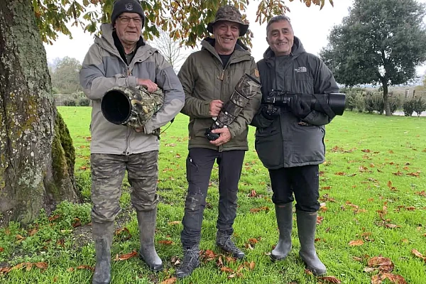 Les participants au stage de photo animalière brame du cerf du 3 novembre 2025 en Charente-Maritime.