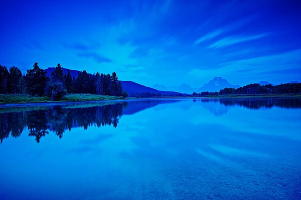 Projet de photo paysage au Grand Teton dans l'état du Wyoming aux Etats-Unis.