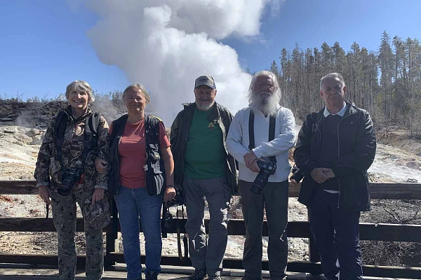 Les participants au stage de photo au Yellowstone en août 2023.
