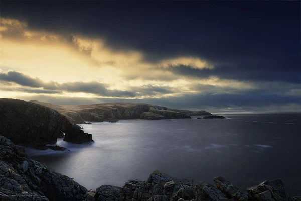 Paysage côtier de la côte du nord du Sutherland en Ecosse.