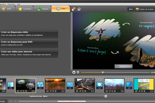 Utiliser le logiciel smartshow 3D pour créer vos diaporamas photo.